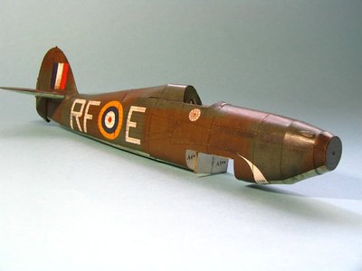 Hawker Hurricane paper model Kartonowy Arsenal 003.jpg